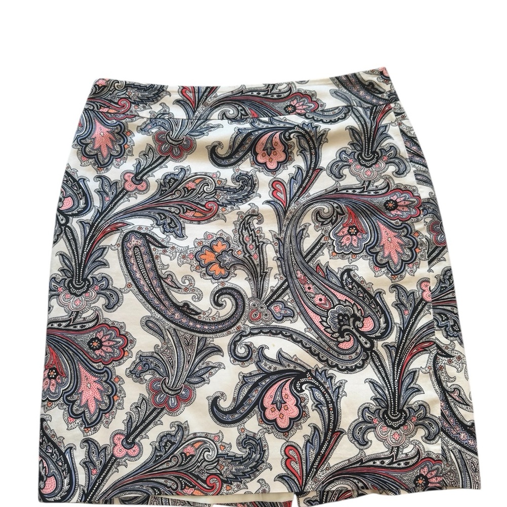 Ann Taylor Black & Gray Pencil Mini Skirt – Size 12